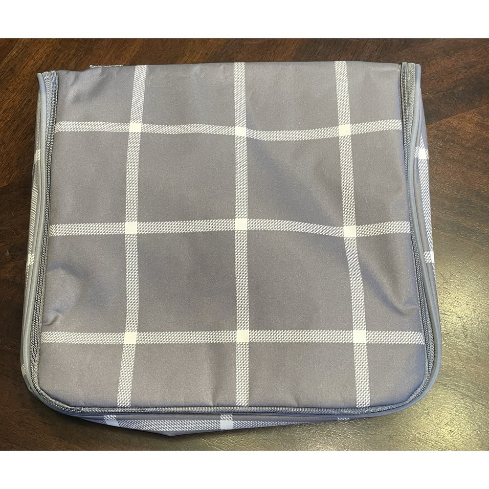 Thirty-one Fold Hang Toiletries Bag Travel Organizer Case Gray